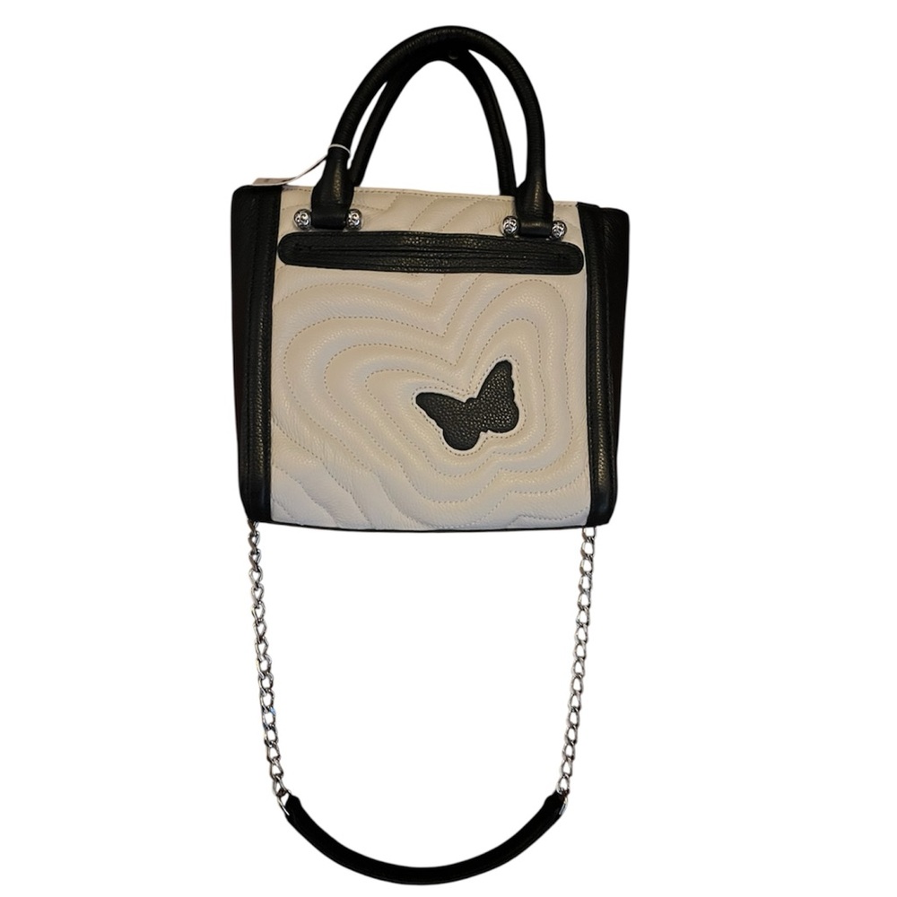 Brighton Beaded Monarch Dreams Butterfly Embroidered Handbag - Picture 3 of 5